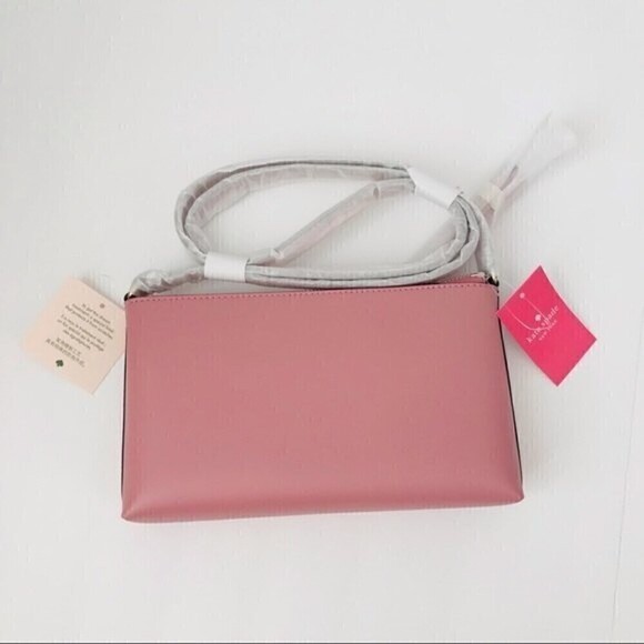 New! Kate Spade New York Ivy Street Amy Rose Lip Balm Pink Leather Crossbody Bag - Picture 4 of 10